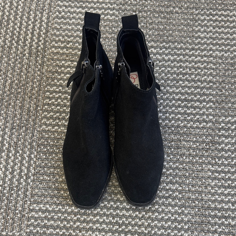 Blondo Samara Black Suede Waterproof Zip Bootie, size 6.5 - Picture 5 of 14